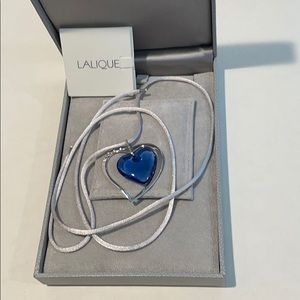 Lalique Kiss Blue Pendant